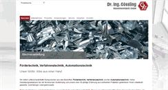 Desktop Screenshot of dr-goessling.de