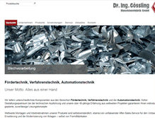 Tablet Screenshot of dr-goessling.de